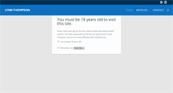 Desktop Screenshot of lynncthompson.com