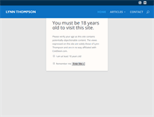 Tablet Screenshot of lynncthompson.com